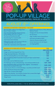 Pop-Up Village Program of Activities